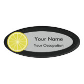 Lemon Slice Namenschild (Vorderseite)