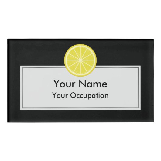 Lemon Slice Namenschild (Vorderseite)