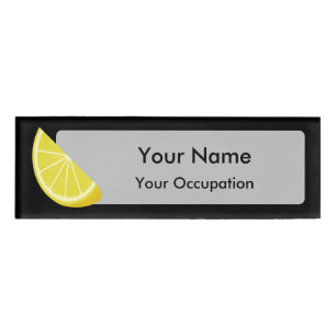 Lemon Slice Namenschild