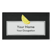 Lemon Slice Namenschild (Vorderseite)