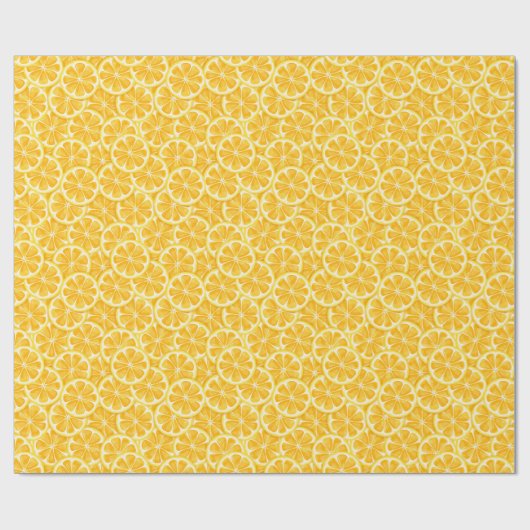 Lemon slice pattern geschenkpapier (Flach)