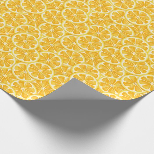 Lemon slice pattern geschenkpapier (Ecke)