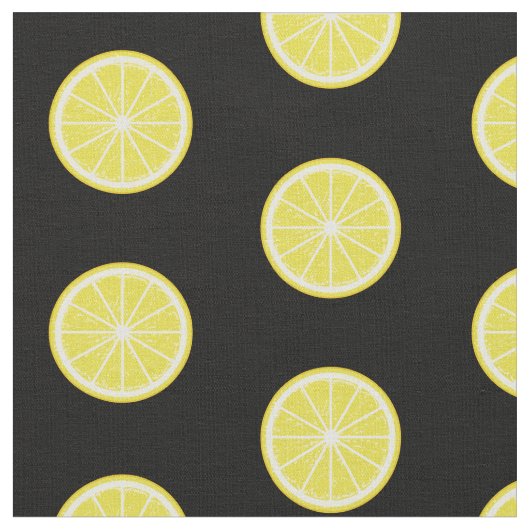 Lemon Slice Pattern Stoff (Nahaufnahme)