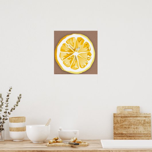 Lemon Slice Poster (Küche)