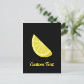 Lemon Slice Postkarte (Stehend Vorderseite)
