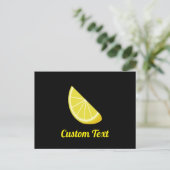 Lemon Slice Postkarte (Stehend Vorderseite)