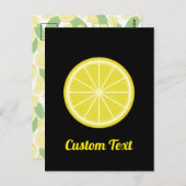 Lemon Slice Postkarte (Vorne/Hinten)