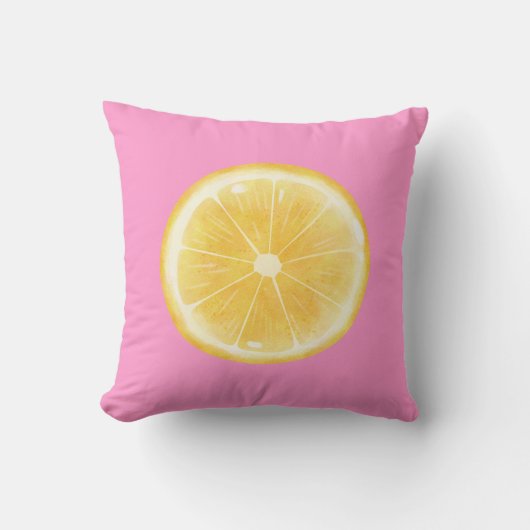 Lemon Slice Print Kissen (Vorderseite)