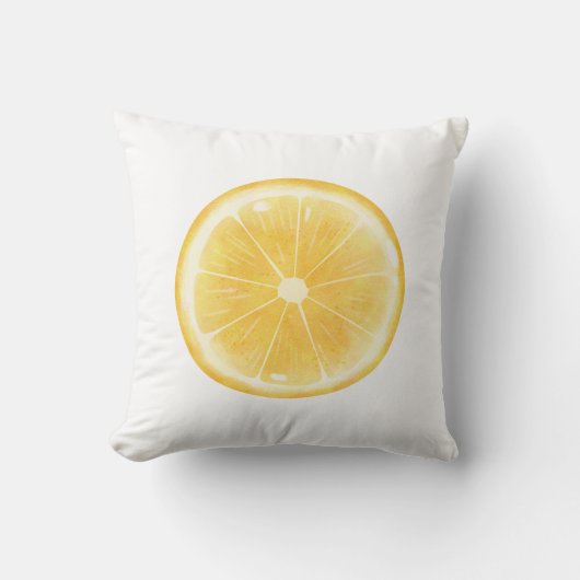 Lemon Slice Print Kissen (Vorderseite)