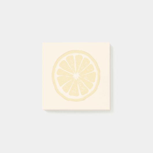 Lemon Slice Print Sticknotes Post-it Klebezettel (Vorderseite)