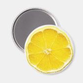 Lemon Slice Round Magnet (Vorderseite/Rückseite)