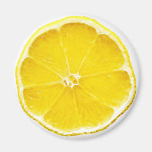 Lemon Slice Round Magnet (Vorne)