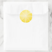 Lemon Slice Runder Aufkleber (Tasche)