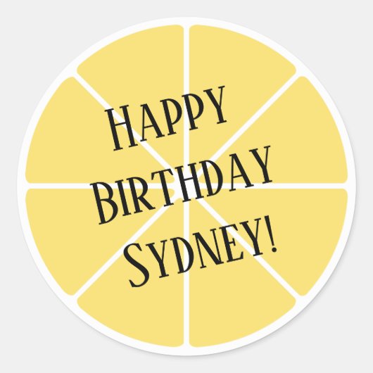 Lemon Slice Sticker (Vorderseite)