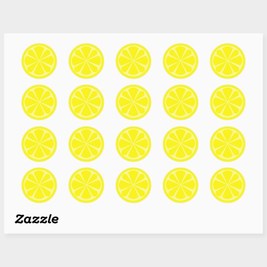 Lemon Slice Sticker (Blatt)