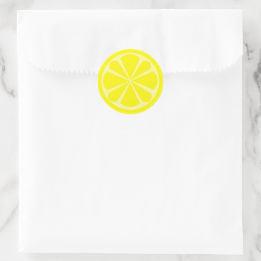 Lemon Slice Sticker (Tasche)