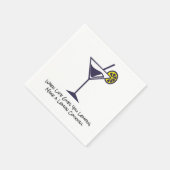 Lemon Slice und Cocktails Napkin Serviette (Ecke)