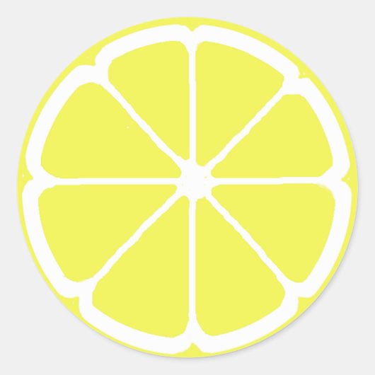 LEMON SLICE von SHARON SHARPE Runder Aufkleber (Vorderseite)