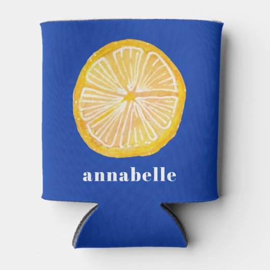 Lemon Slice Vorname Dosenkühler (Vorderseite)