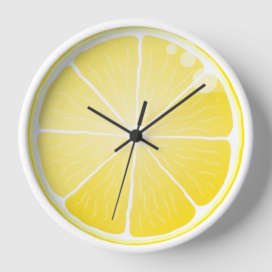 Lemon Slice Wanduhr (Vorderseite)