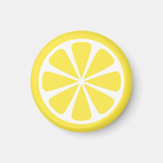 Lemon Slice Yellow Summer Fruchtmagnet Magnet (Vorne)