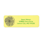 Lemon Slices Address Labels (Vorne)