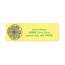 Lemon Slices Address Labels