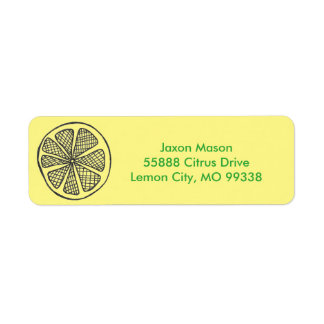 Lemon Slices Address Labels
