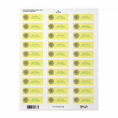 Lemon Slices Address Labels (Vorne)