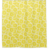 Lemon Slices Design Duschvorhang (Vorderseite)
