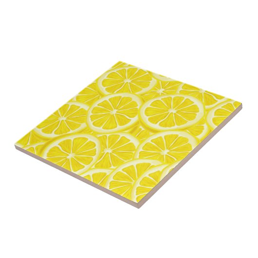 Lemon Slices Design Keramik Tile Fliese (Seite)