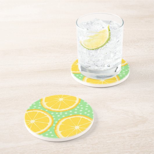 Lemon Slices Getränkeuntersetzer (Seite)