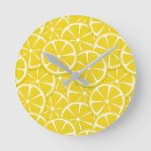 Lemon Slices Kitchen Wall Clock Runde Wanduhr (Vorderseite)