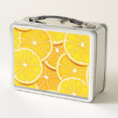 Lemon Slices Metal Lunch Box (Rückseite)