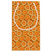 Lemon Slices Pattern Kleine Geschenktüte (Rückseite)