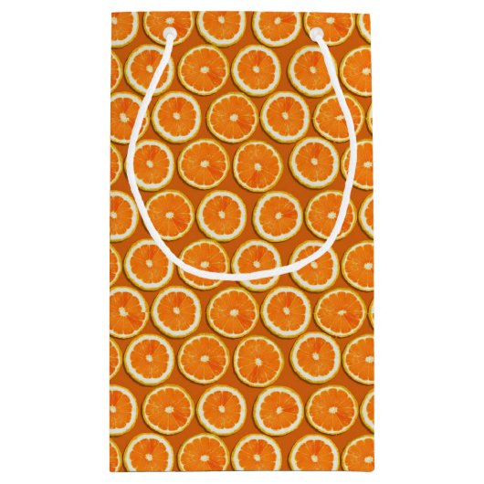 Lemon Slices Pattern Kleine Geschenktüte (Rückseite)