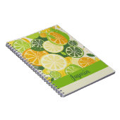 Lemon Slices Pattern Notizblock (Rechte Seite)