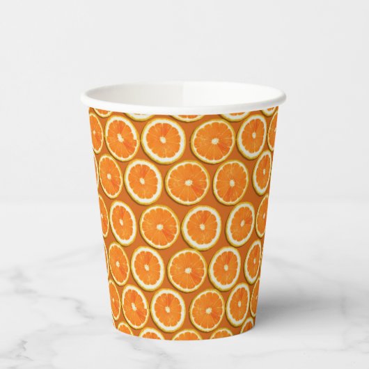 Lemon Slices Pattern Pappbecher (Links)