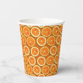 Lemon Slices Pattern Pappbecher (Vorderseite)