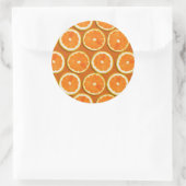 Lemon Slices Pattern Runder Aufkleber (Tasche)
