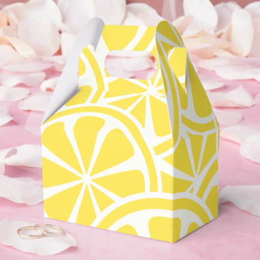 Lemon Slices Pattern Summer Gastgeschenk Box Geschenkschachtel (Hochzeit)