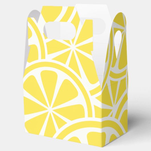 Lemon Slices Pattern Summer Gastgeschenk Box Geschenkschachtel (Geöffnet)