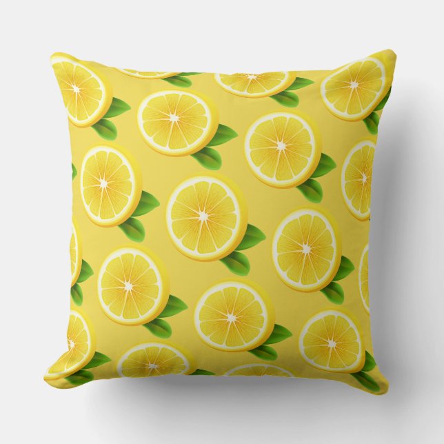 Lemon Slices Pillow Kissen (Vorderseite)