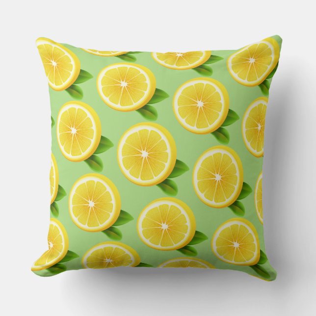 Lemon Slices Pillow Kissen (Vorderseite)