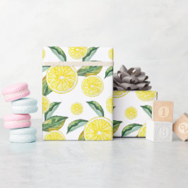 Lemon Slices Watercolor Geschenkpapier