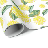 Lemon Slices Watercolor Geschenkpapier (Rolleneckpunkt)