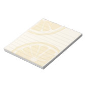 Lemon Slices Yellow Lined Notepad Notizblock (Rotiert)