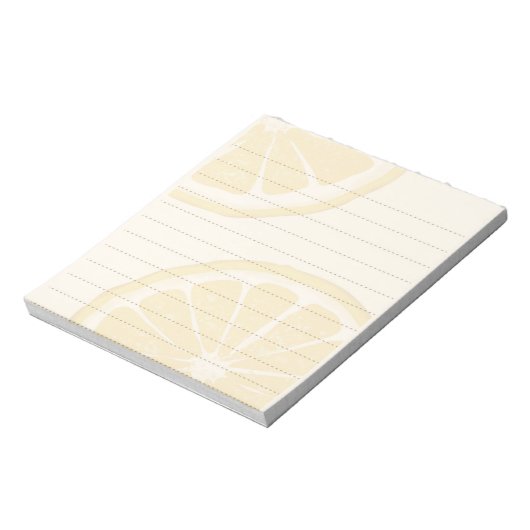 Lemon Slices Yellow Lined Notepad Notizblock (Rotiert)