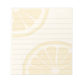 Lemon Slices Yellow Lined Notepad Notizblock