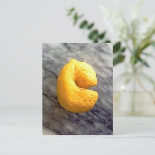 Lemon Smile Postkarte (Stehend Vorderseite)